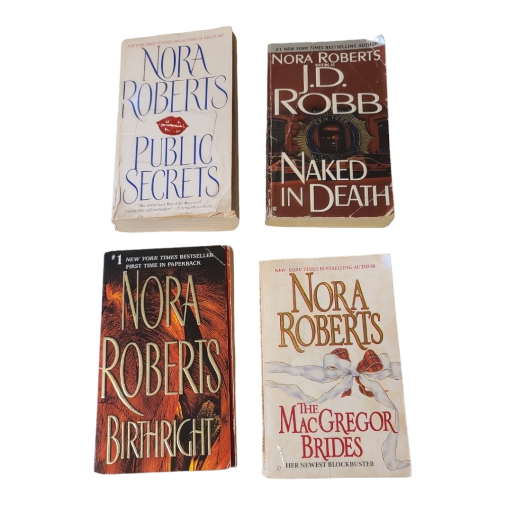 *2* Nora Roberts Public Secrets, Naked in Death, Birthright & MacGregor Brides